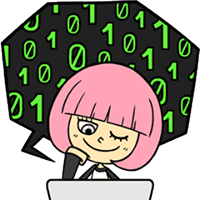 Hacker Girl Sticker 30