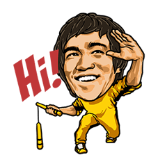 Bruce Lee Sticker 1