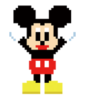 Disney 8bit Sticker 1