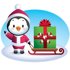 Waddles Holiday Stickers 28