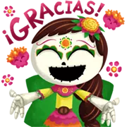Día De Los Muertoons Sticker 20