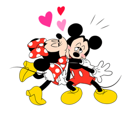 Lovely Mickey and Minnie Stickers 18