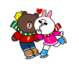 Brown & Cony's Snug Winter Date Stickers 22