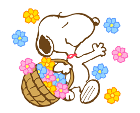 Super Spring Snoopy Stickers 24