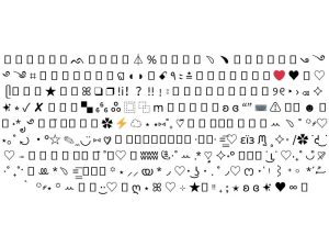 black and white emojis