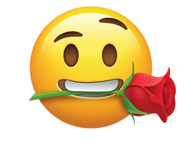 Emoji with Rose in Mouth — Meaning & How to Use It 3 Origin of the Emoji with Rose in Mouth Trend