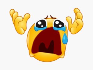 Crying Emoji with Hands — Aesthetic Meltdown Icon