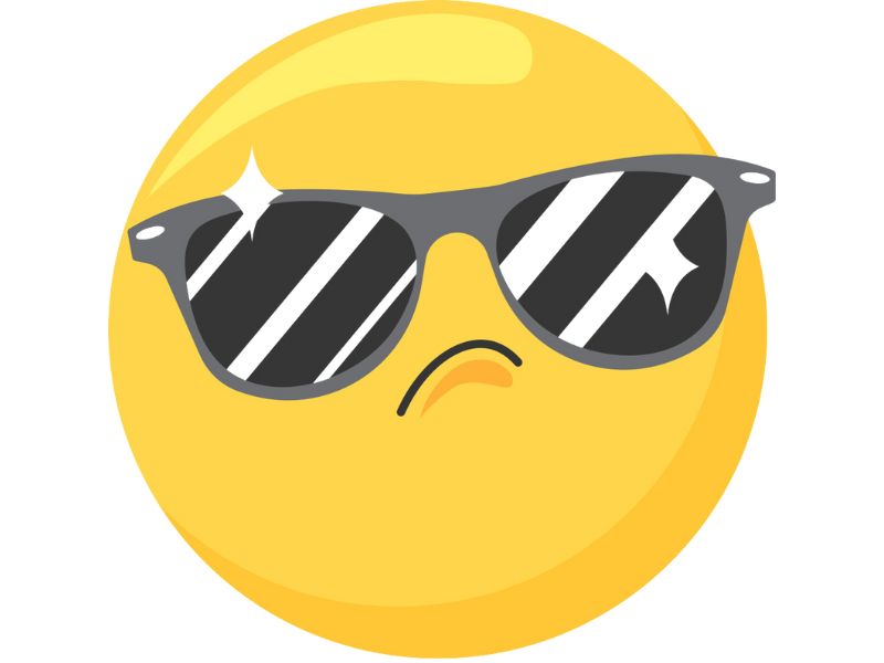 Emoji With Sunglasses Snapchat Meaning & Copy Guide 4 Streak and Snap Layouts with Sunglasses Energy