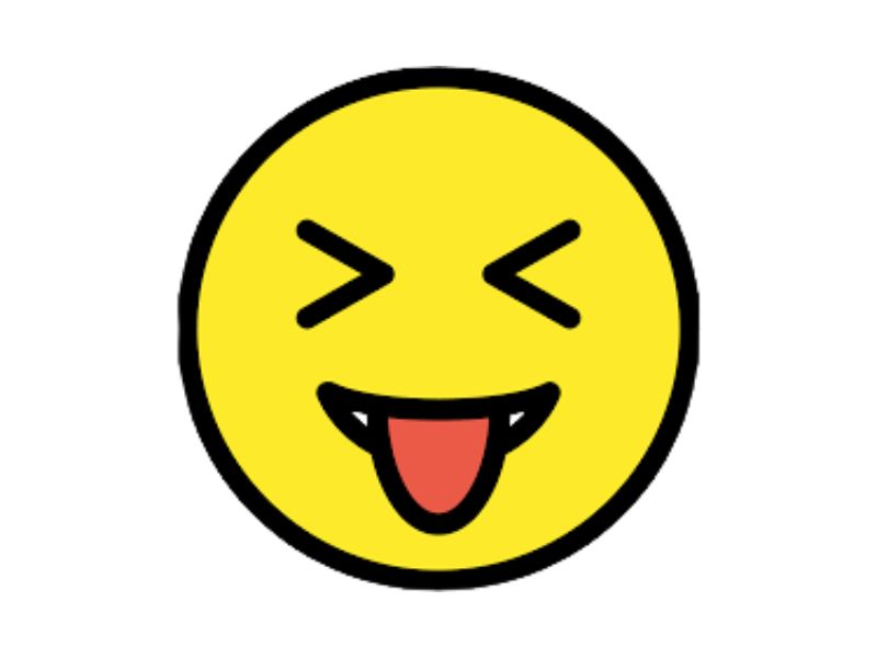 What Is a Squinting Tongue Out Text Emoji?