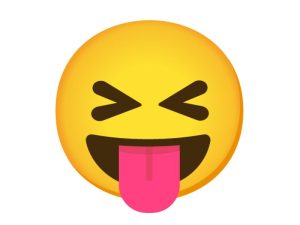 Emoji Combos With Squinting Tongue Out Faces