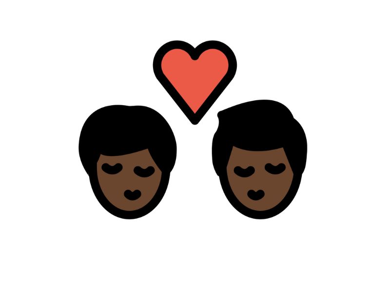 Black Men Kissing Emoji Meaning And Online Usage
