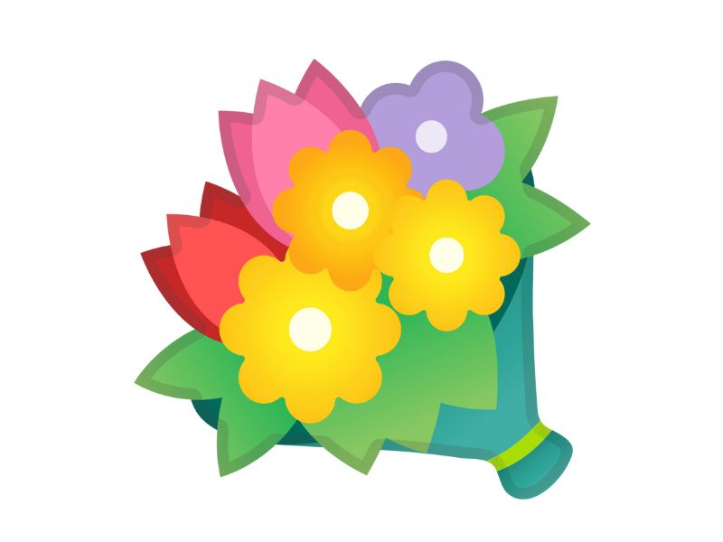 Symbolic Meanings Of The Bouquet Of Flowers Emoji