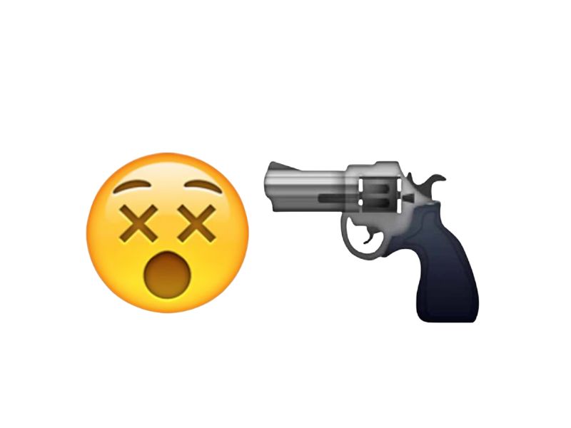Common Examples Of The Gun To Head Emoji In Use