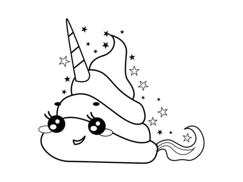 History Of Poop Emoji Coloring Page