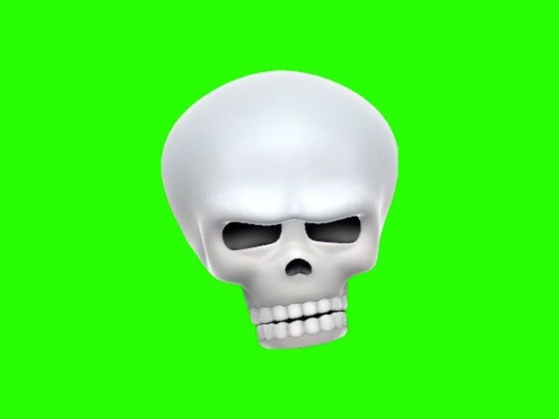 Skull Emoji Green Screen Meaning And Usage