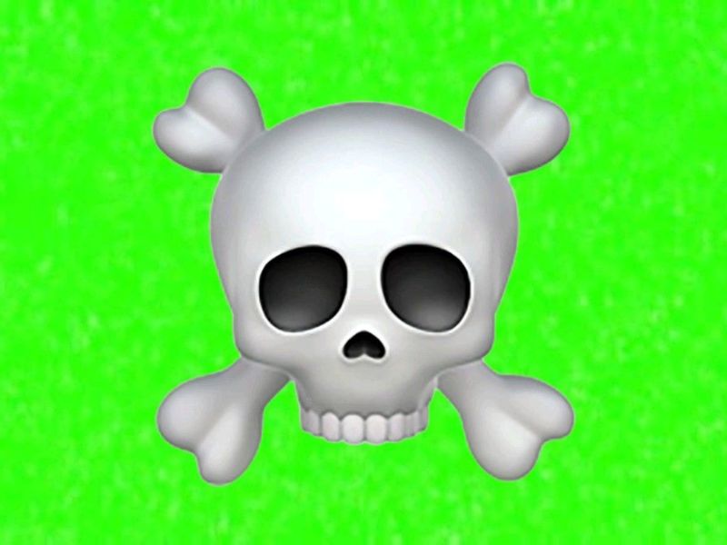 Common Uses Of The Skull Emoji Green Screen