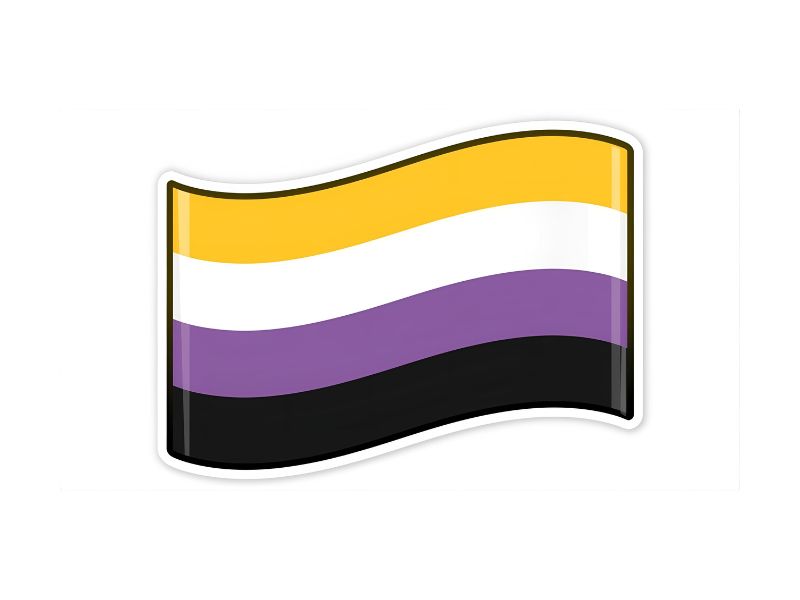 Common Uses Of Non Binary Flag Emoji