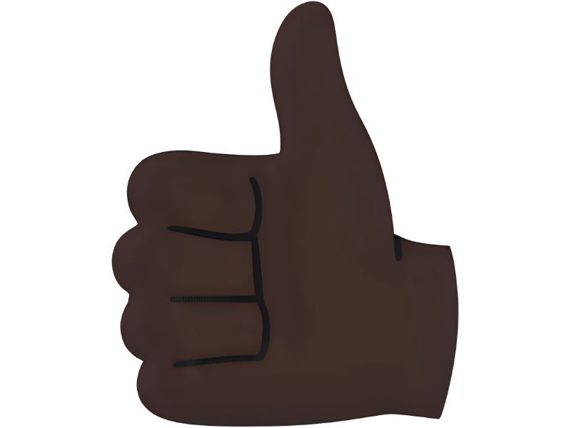 Black Thumbs Up Emoji Meaning And Uses 3 Black Thumbs Up Emoji In Social Media / Meme Culture