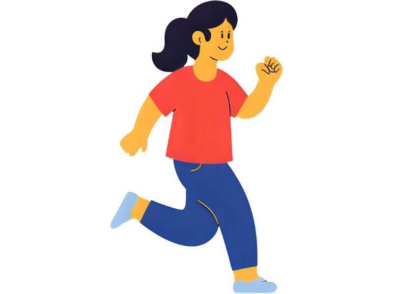 Woman Running Facing Right Emoji In Social Media / Meme Culture