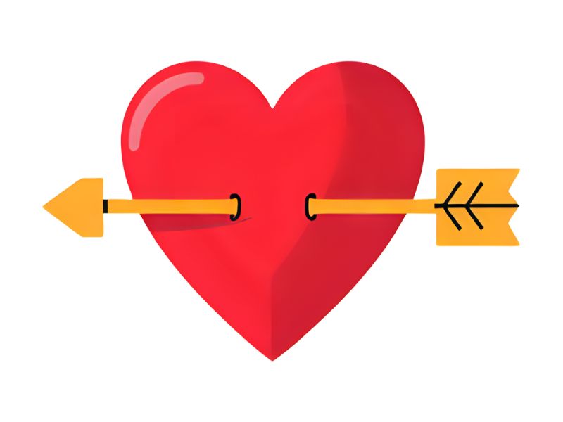 History Of The Heart With Arrow Emoji